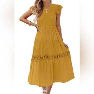 Mustard maxi dress
